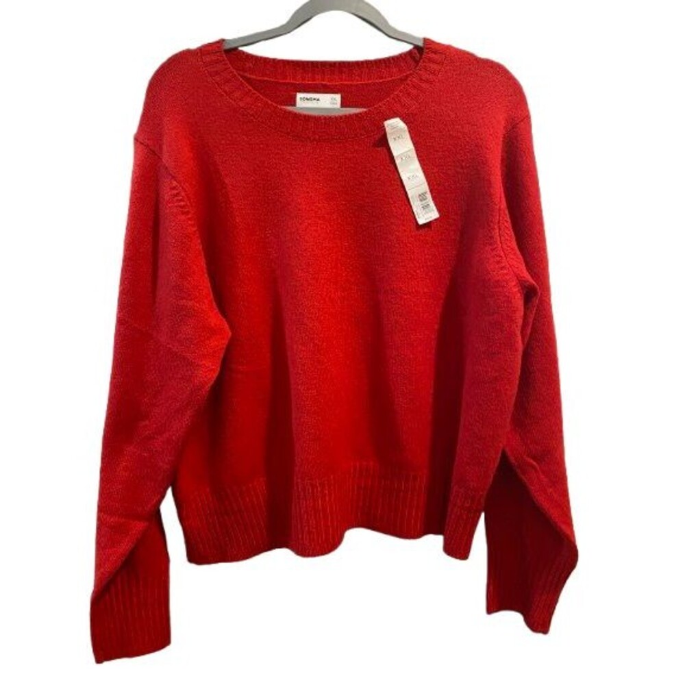 Women's XXL Sweater Sonoma Red Long Sleeve Pull-over Crewneck Lightweight